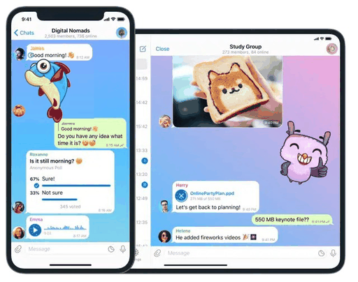 Telegram for iPhone and iPad